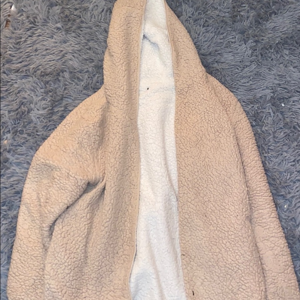 Reversible teddy coat
